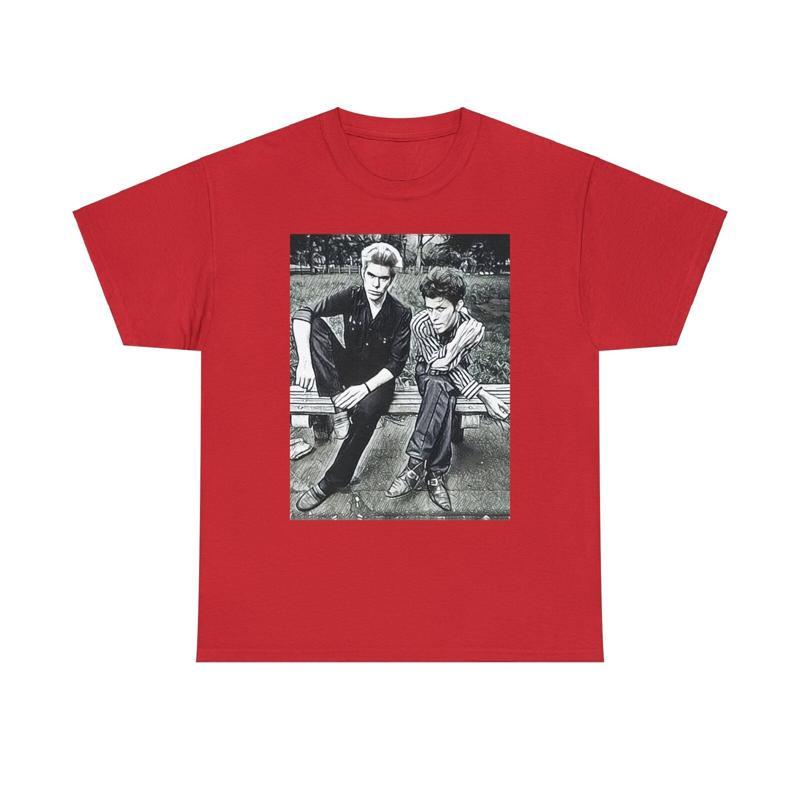 Tom Waits Jim Jarmusch Print Heavy Cotton T Shirt