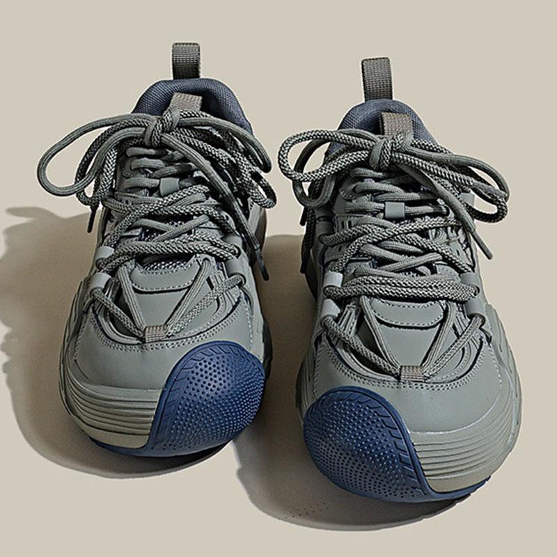 

Кроссовки в стиле ретро с толстой подошвой, уличный стиль, цветовое сочетание, женская обувь, водонепроницаемая, увеличение 2024, новая мода, весна-осень 40 зелёный