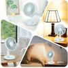 Table Fan - Light Blue - 2400 mAh - 4 Speeds - Silent - USB