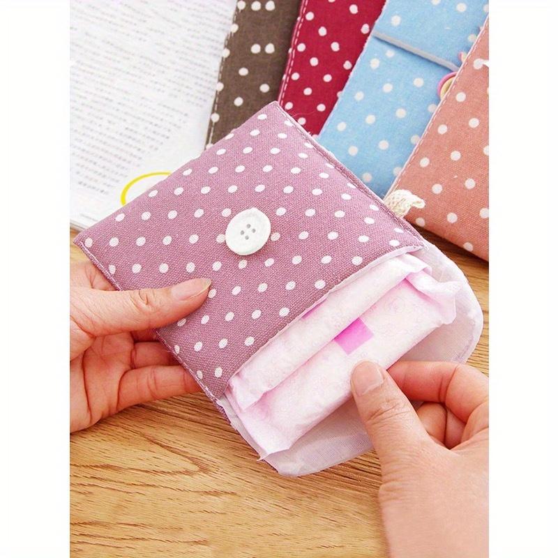 1PC Cute Cartoon Multi-Purpose Waterproof Storage Bag - Big Capacity Sanitary Napkin Storage Bag Cosmetic Storage Bag Student Travel Essentials