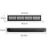 Industrial Strength 19" Data Center Cable Organizers 1U Rack 24 Division 48 Port Enterprise Networking Tool