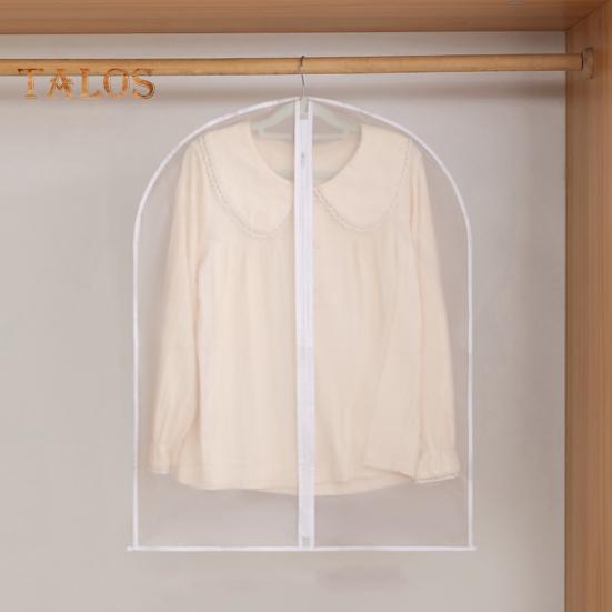 5Pcs Clothes Hanging Dust Covers Insect-Proof Transparent Fully Enclosed Clothing Protector Suit Coat Storage Bags