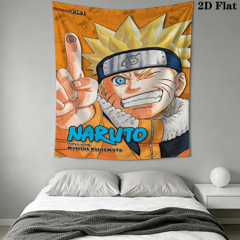 Naruto Wall Tapestry Aesthetic Wall Hanging Printed Fabric Blanket Decorative Tapestries for Bedroom Living Room Home Decor