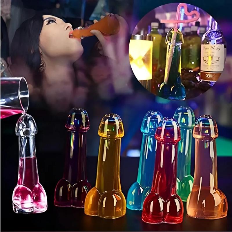 Penis Shot Glass Wine Juice Glass Cup Creative Design Funny Cocktail Mug for Bar Ktv and Night Show Parties