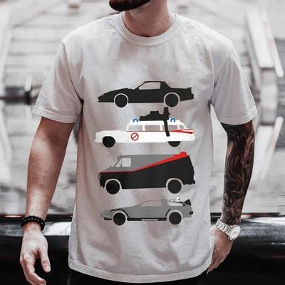 Herren T-Shirts Tops Auto Design Lustiges T-Shirt für Männer Kleidung Lässig Rundhals T-Shirt Mode Kurzarm T-Shirt Kleidung
