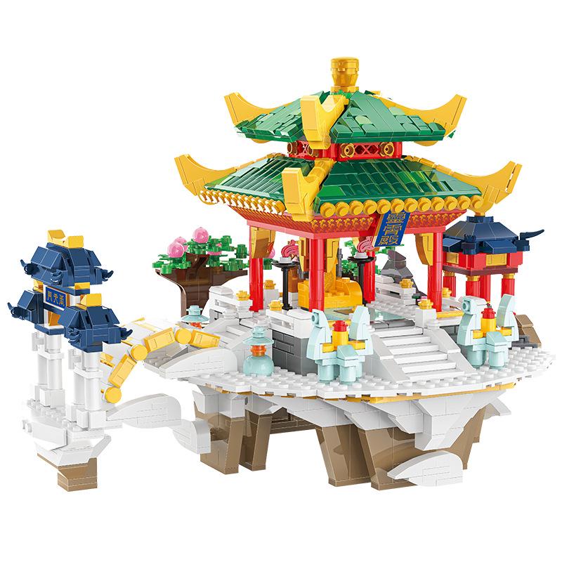 Monkey King Series: Lingxiao Bao Dian Building Blocks Micro Model