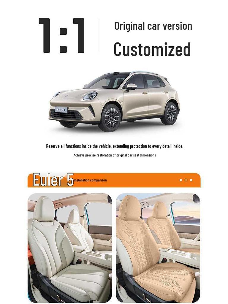 ORA 5 Car Seat Cushion: 26 Models | All-Season Breathable Saddle Pad
