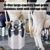 Heavy Duty 10L Milk Collection Bucket Corrosion Resistant Stainless Steel For Farm Animal Milking