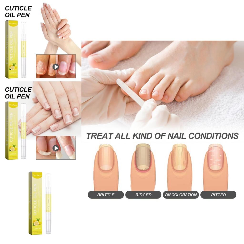 Nourishing Lemon Oceaura Nail Care Oil For Healthy Hydration And 3ml Shine
