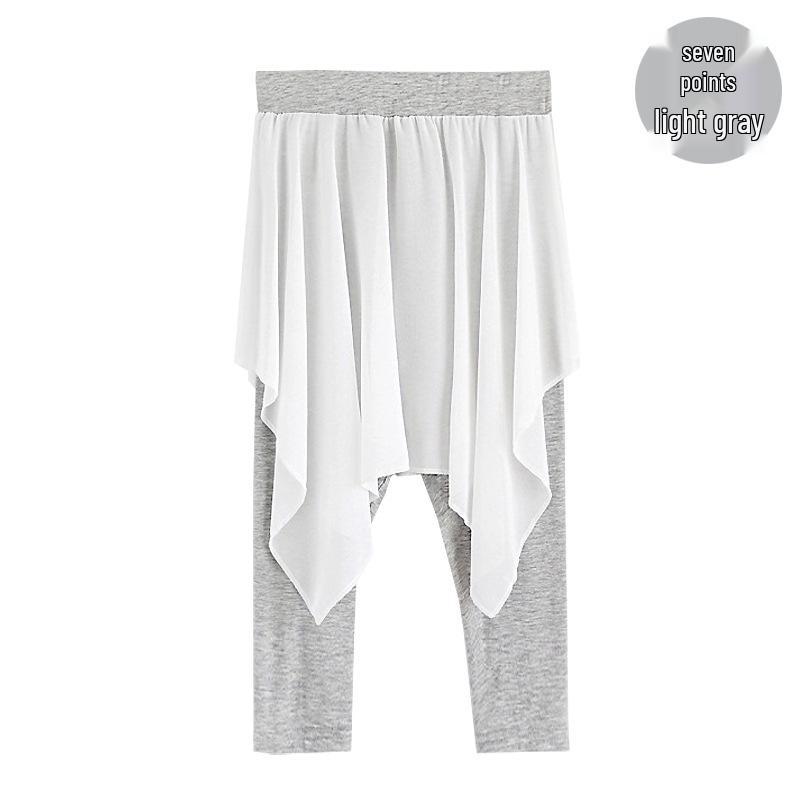 Women’s Irregular Chiffon Skirt Pants for Dance and Yoga