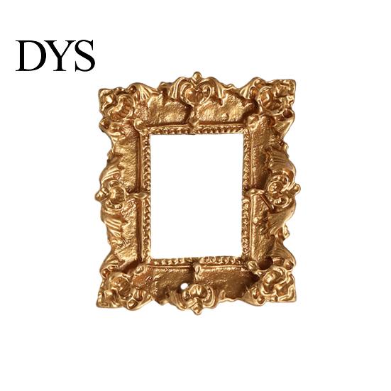 Vintage Mini Photo Frame Baroque Picture Retro Small Tiny Style DIY Accessories for Jewelry Mobile Phone Cases Refrigerator Magnets Craft Sturdy Resin
