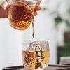 2pcs, Zen inspired glass teacup,Buddha head crystal glass master cup, Bar relief wineglass, Kung Fu tea set for home, 100ml