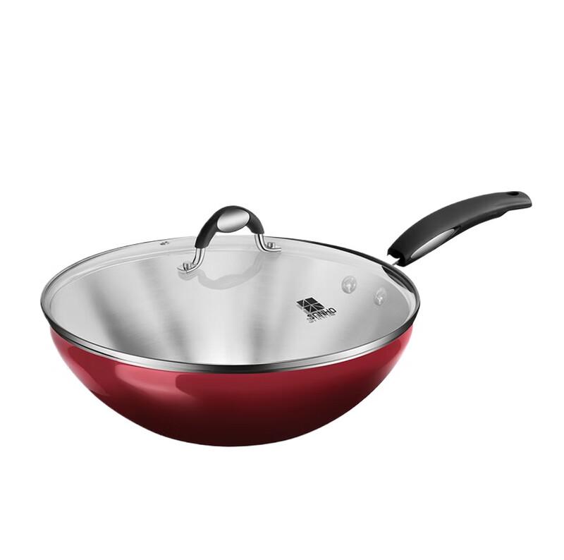 Sanhe Enamel Stainless Steel Wok
