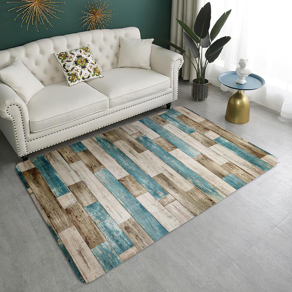 Wood Pattern Printing Soft Kitchen Rug Anti-Fatigue Kitchen Rug Waterproof Non-Slip Rugs Set Runner Rug Bedside Rug Absorbent Carpet For Kitchen