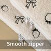 Plush Bow Strawberry Laptop Sleeve Case 13/14 Inch Notebook Bag For Macbook Air Pro Lenovo Hp 11 Inch Tablet Pouch For Ipad