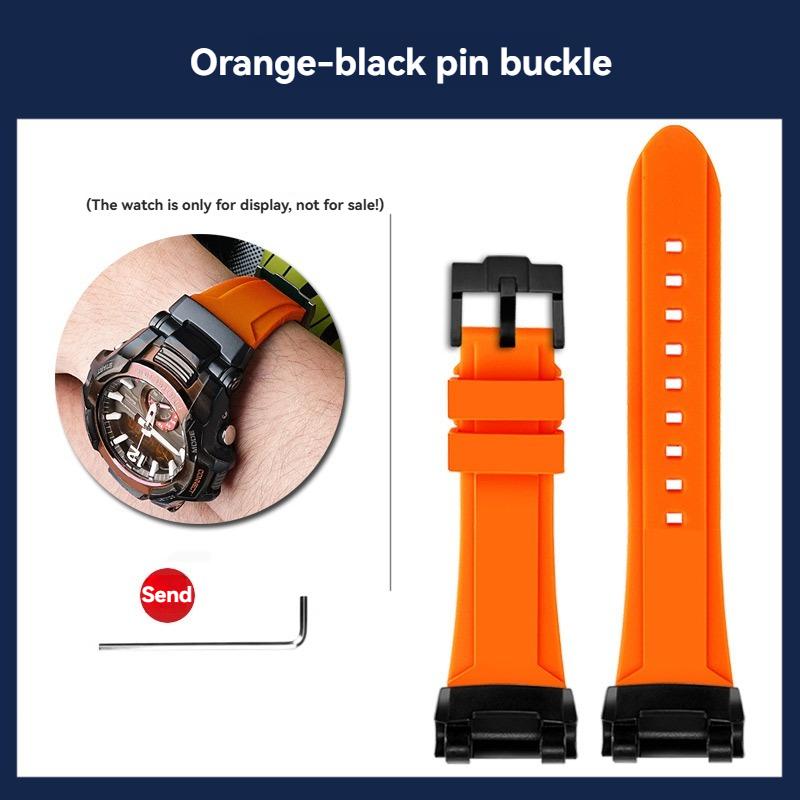 GR-B100 Silicone Watch band Men Outdoor Sports For Casio G-SHOCK 5536 GR-B100GB-1A GR-B100-1A4 Modified Watch Strap Bracelet