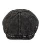 Yunibeosyeolkemiseuteuli Vintage Washed Black Denim Hunting Cap