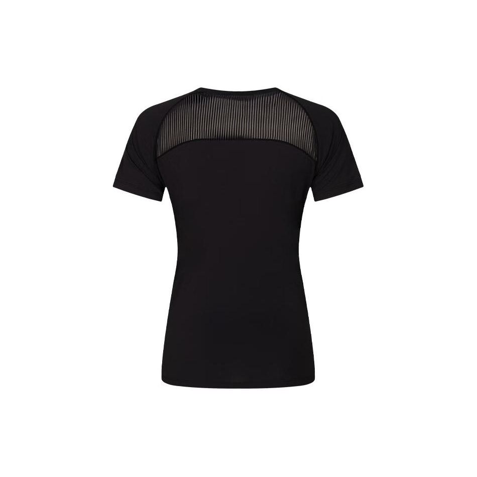 Asics Round Neck Moisture Wicking Comfortable Breathable Short Sleeve T-Shirt Women Tops Black 2032C922-001