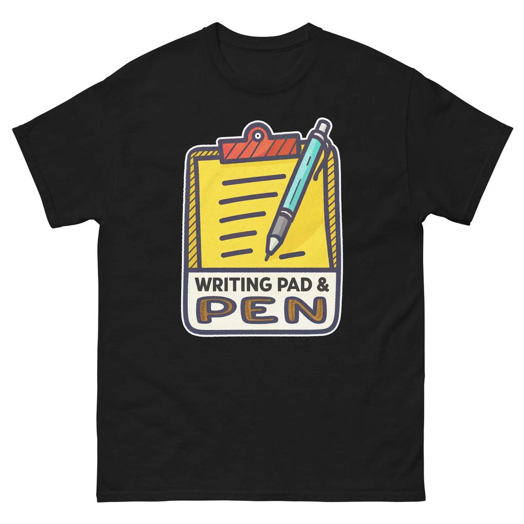 Writing Pad and Pen Hotel Item Travel Motel T-Shirt