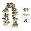 Artificial Fall Maple Leaf Garland Fake Plants Hanging Vines For Home Fireplace Party Garden Halloween Wedding Decor