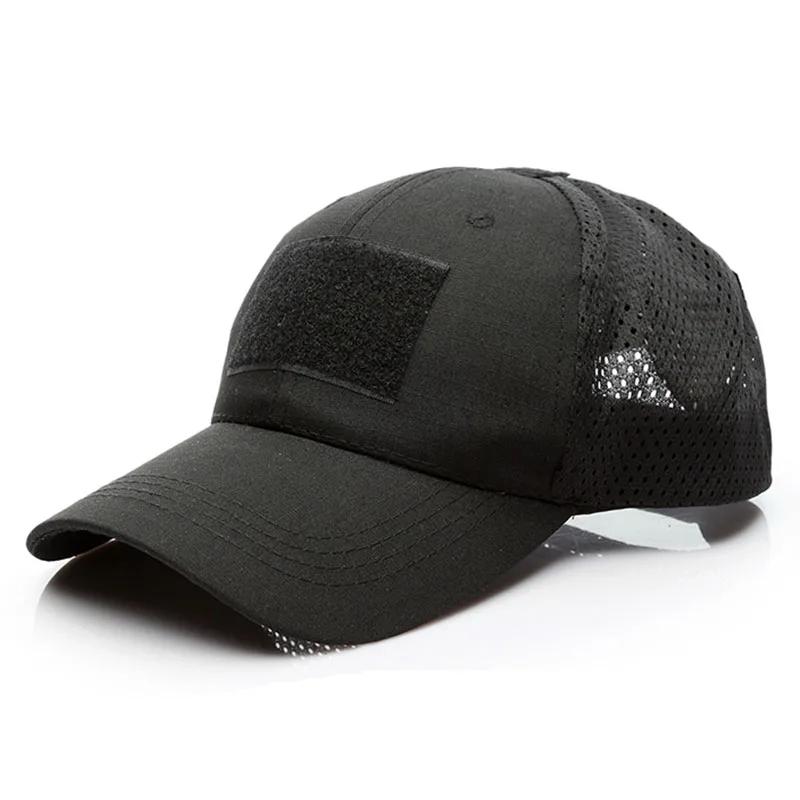 

Зовнішній військовий камуфляж Спортивна сітчаста страйкбольна велосипедна шапка для чоловіків, жінок, тактичні підрядники, армійські бейсболки, капелюхи