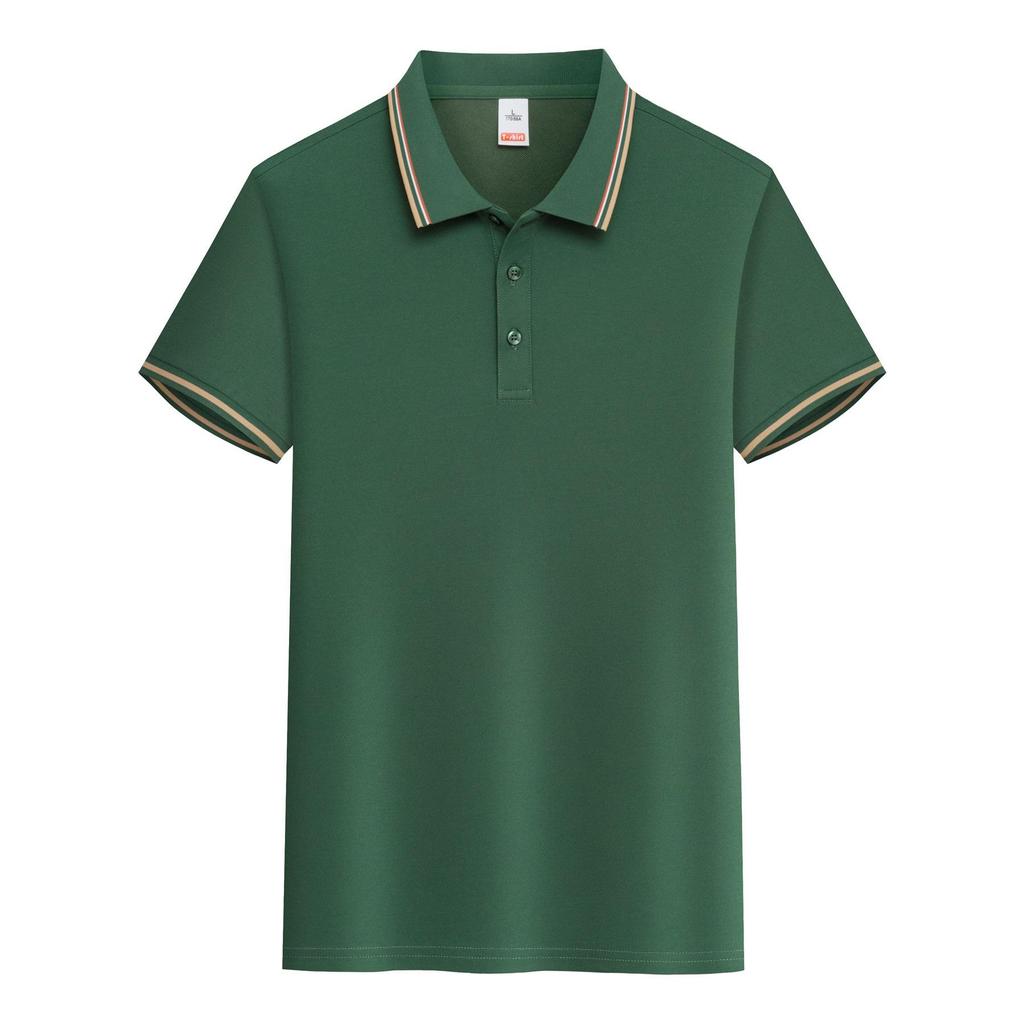 Customizable Breathable Polo Shirt with Logo, Short Sleeve, Sweat-Wicking, Perfect for Corporate or Group Culture Events.