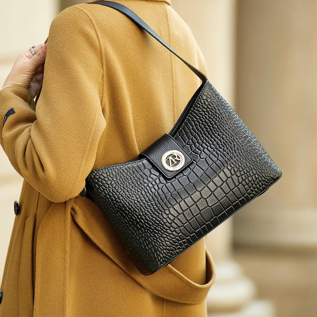 New cowhide luxury women's shoulder bag Messenger bag Fashion business women's bag