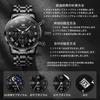Black Popular Waterproof Analog Quartz Business Stylish Stainless Simple Design with Date Large Black Work Fashion Moon Gift Men's Watch, Watch,