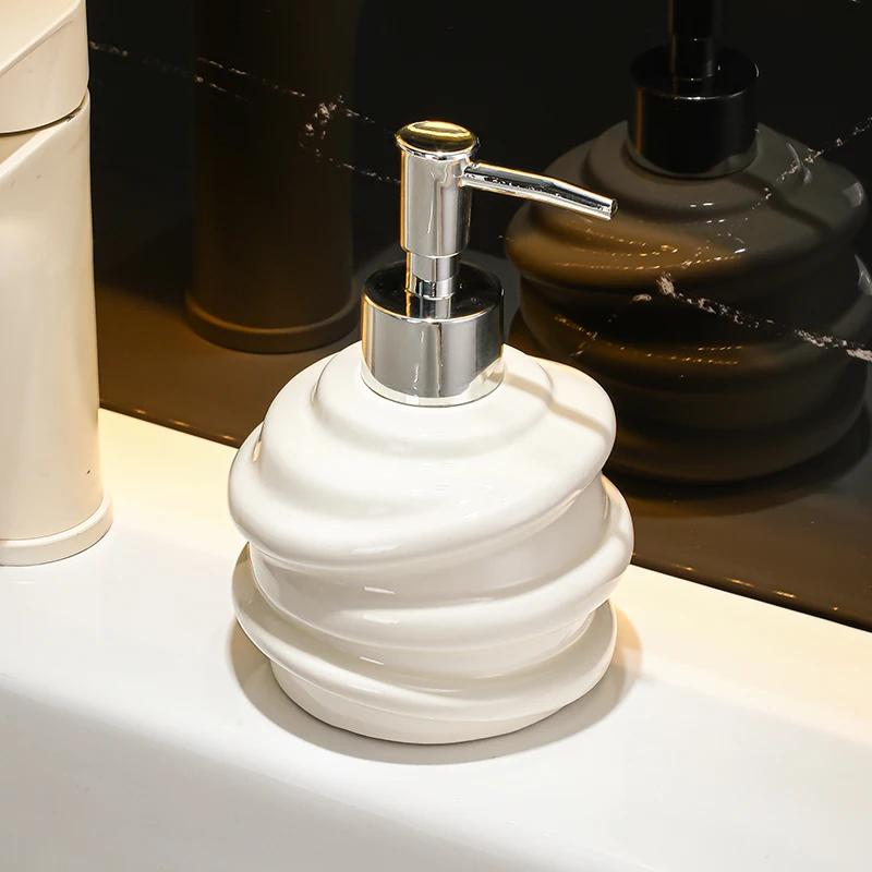 111ML Ceramic lotion Bottle Hotel Toilet Hand Wash Liquid Press Bottle Body Wash Shampoo Dispensing Bottle soap dispenser