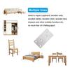A84E-12 PCS Mending Plates Straight Brace Brackets Heavy Duty Flat Bracket Stainless Steel Repair Plates For Furniture Wood