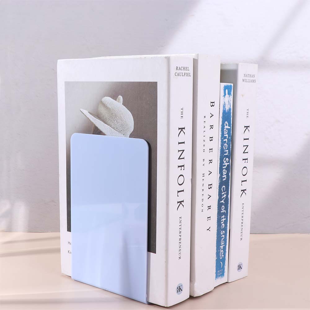 INS Desk Bookends L-shaped Book Support Rack Book Holder Book Stand School Office