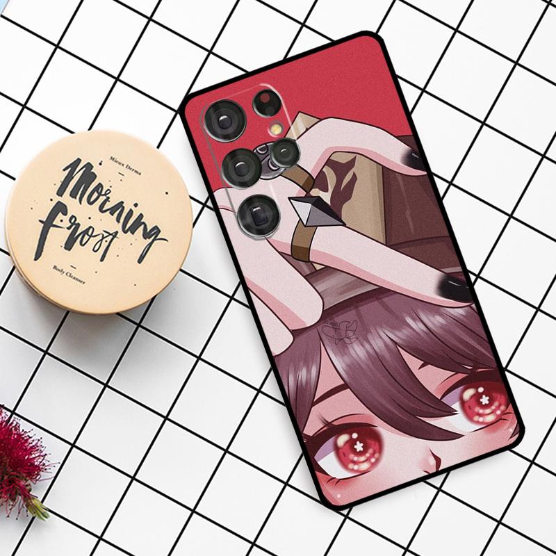 Genshin Impact Hu Tao HuTao Case For Samsung Galaxy S24 FE S20 FE S21 S22 S23 S24 S25 Ultra S9 S10 S25 Plus Phone Cover