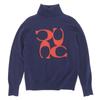 COACH Signature Turtleneck Knit Top, Women's, Navy, Size XS, 4530 tops XS NavyUsed