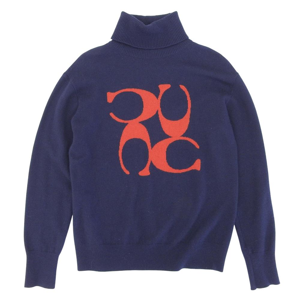 COACH Signature Turtleneck Knit Top, Women's, Navy, Size XS, 4530 tops XS NavyUsed