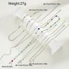 5pcs Fashion Cross Colorful Crystal Necklaces Set for Women Boho Vintage Simple Y-Shaped Pendant Necklace Christian Jewelry Gift