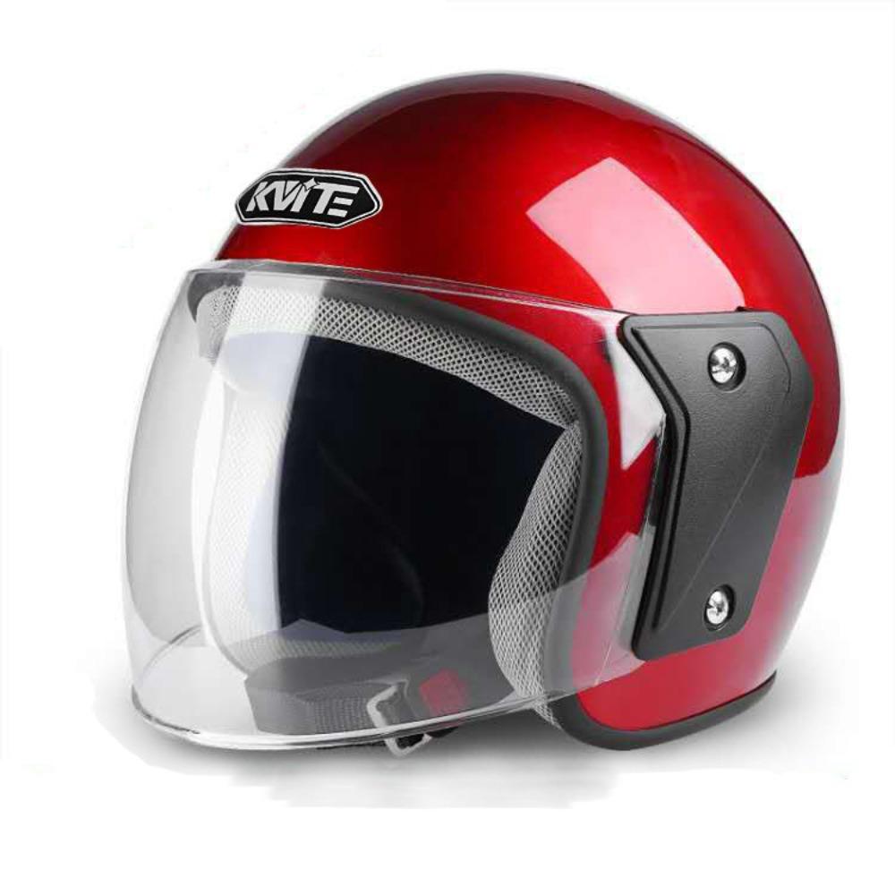 

Non-3C Helmet Unisex Four Seasons Electric Vehicle Helmet Half Helmet Thermal Protective Hat Electric Car Hard Hat One size красный