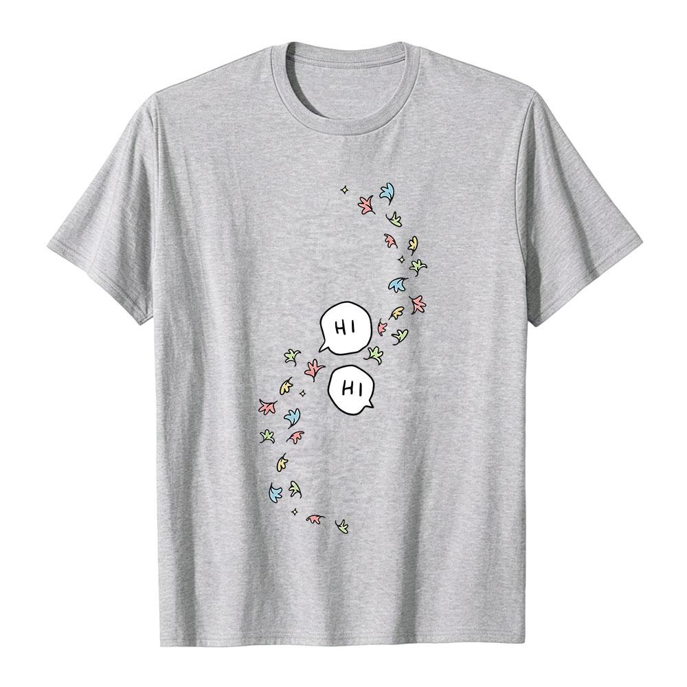 Heart & Stopper Hi Hi Tees Short Sleeve Cotton Summer O-neck Tshirts Fashion Design Graphic Print T-shirt Casual Loose Unisex