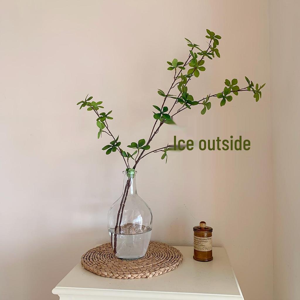 Horse Chestnut Hanging Bell Artificial Plant - Transparent Floral Arrangement for Living Room or Dining Table Decor