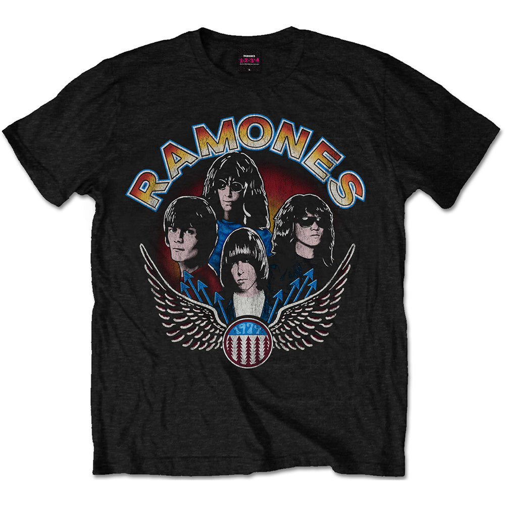 Ramones TShirt Vintage Wings Photo OFFICIAL NEW XL