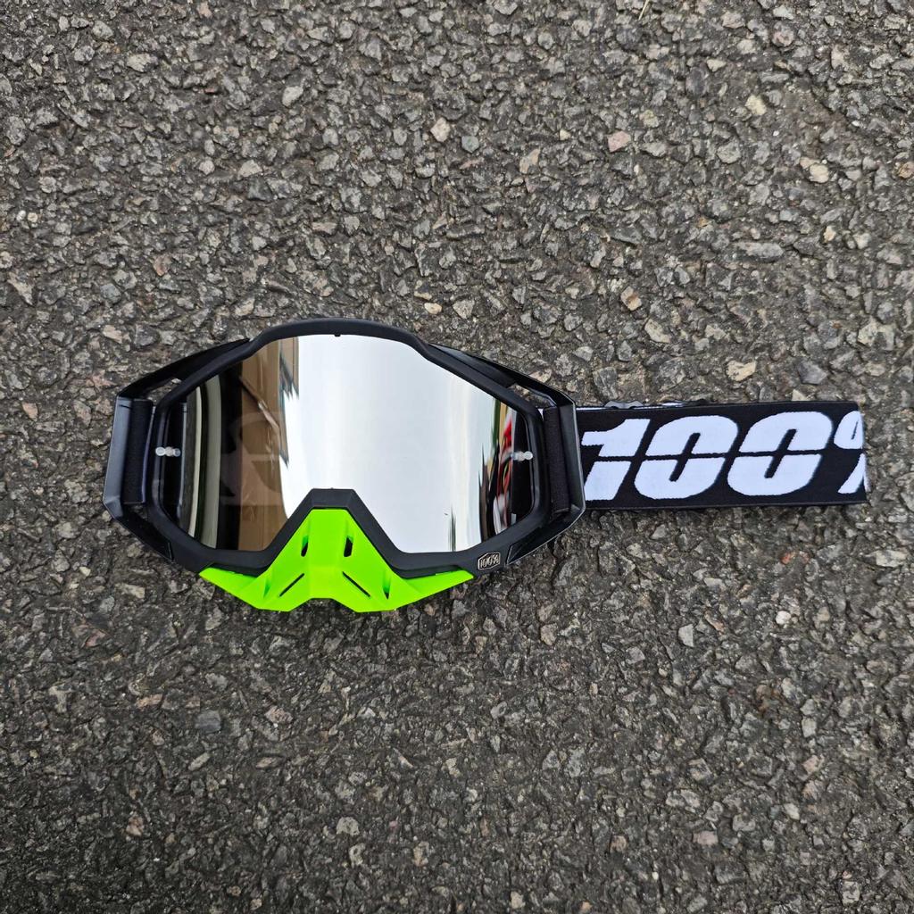 Occhiali da sole da moto classici per fuoristrada all'aperto 100% per la guida, occhiali protettivi per casco resistenti al vento e alla sabbia, equipaggiamento fresco per mountain bike