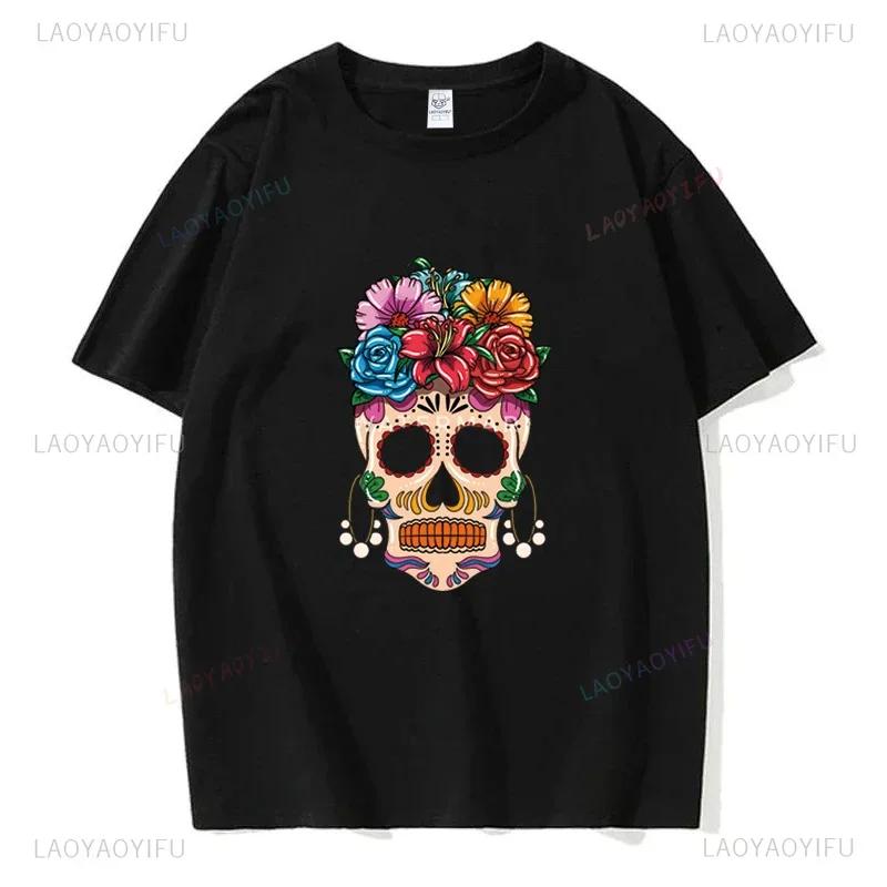 Mexický Den mrtvých ''DÍA DE LOS MUERTOS'' Tištěné tričko Pánské grafické tričko Ležérní pohodlná trička na léto Dámské oblečení