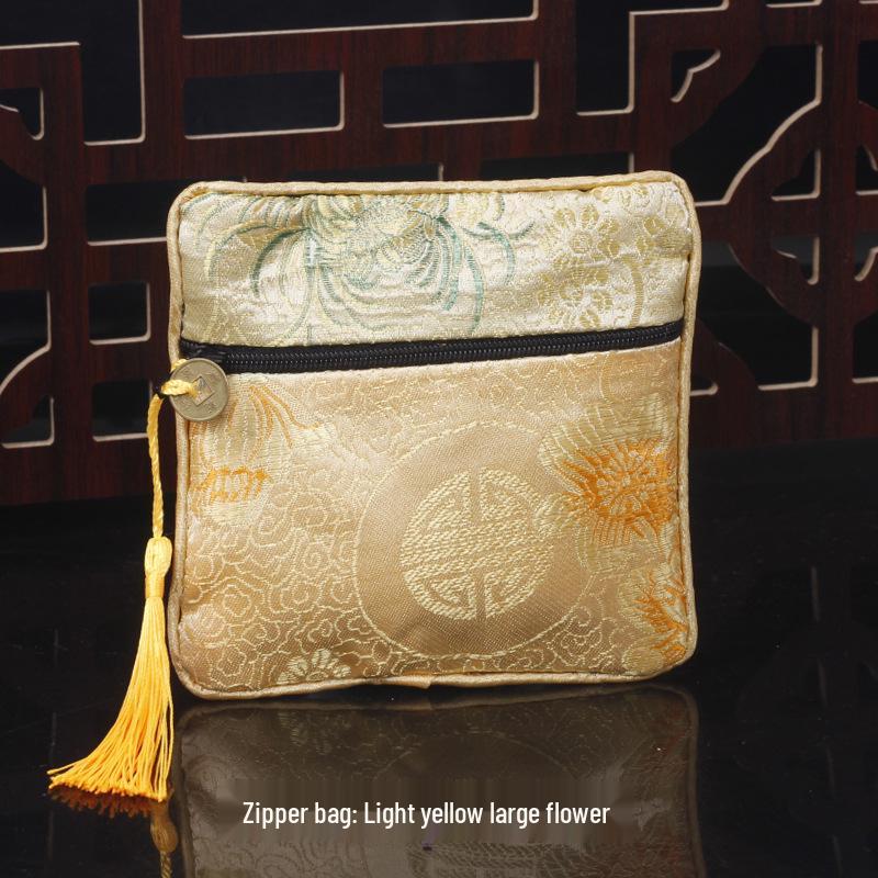 Chinese Osmanthus Embroidered Silk Brocade Sachet - Ethnic Style