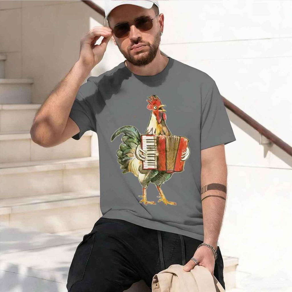 Accordion Ken Rey The Accordion Playing Ken Unisexs Grh T Shirts Summer High Quty Ropa Hombre 2026 New Model Unisexs Shortsleeve Cre