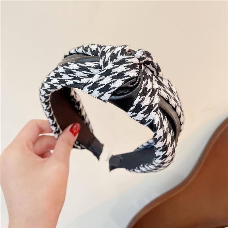 Women Headpiece Big Top Bow Knotted Headband for Female Shopping Party Holiday Head Hoop Classic Swallow Gird Hairband