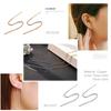 ZHOUYANG Chain Earring For Women Simple Style None Stone Rose Gold Color Ear Line Fashion Jewelry  ZYE236 ZYE237