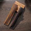 Genuine Leather Pencil Case Handmade Pens Organizer New Pouch Accessories  for School Office