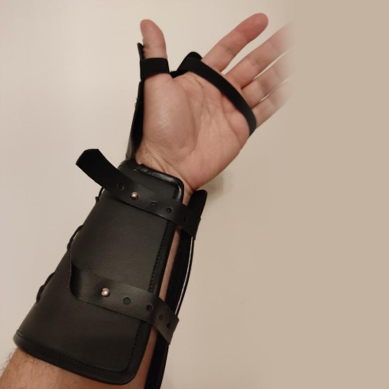 Medieval Armor Motorcycle Gloves Wide Cuffs Bracers Men Steampunk Warrior Gauntlet Renaissance Knights Templar Leather Lace-up