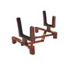 Foldable and Adjustable Violin Stand with Bow Includes Violin Rosin Holder, (Red Brown)