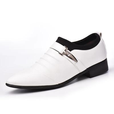 Man Flat Classic Men Dress Shoes PU Leather Wingtip Carved Italian Formal Oxford Plus Size 38-48 for Winter 2025