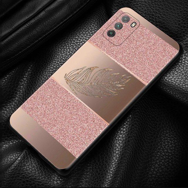 Pouzdro na telefon Xiaomi Poco X3 Nfc X3 M3 Pro X3 F3 Gt F1 kryt pro Mi 11t 10t Pro 9t 11 Note 10 Lite Civi Rose Pink Bling Pattern